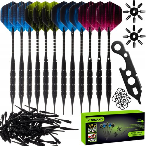  Set 12 PRO puščic za elektronski pikado + 100 nadomestnih konic Cene