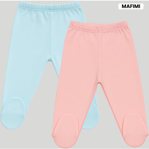 Mafimi Pamučne Pantalonice sa stopicom set od 2 - aqva/ kajsija Cene