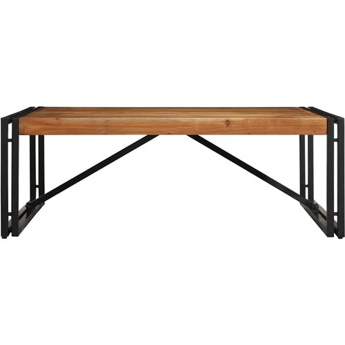 Maison Chic kavna mizica - Nizka mizica 100x100x35 cm masivni les akacija, (21755140) Cene