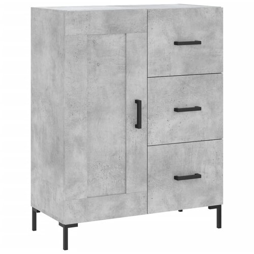  Komoda siva boja betona 69,5x34x90 cm od konstruiranog drva Slike