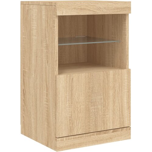  Komoda s LED svjetlima boja hrasta sonome 41x37x67 cm Slike