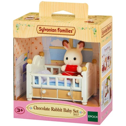 SYLVANIAN FAMILIES Dojenček čokoladni zajček v posteljici