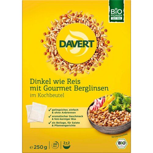 Davert Bio pira "kot riž" z gourmet gorsko lečo - 250 g Cene
