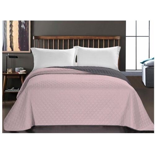 DecoKing Prekrivač Axel 170x210 cm, roza/grafitna Cijene