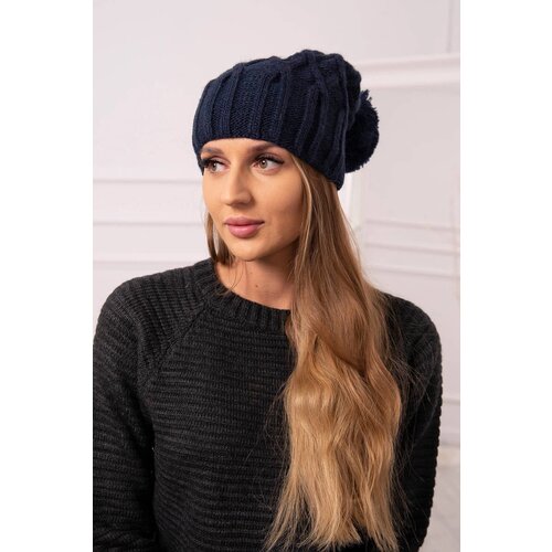 Kesi marka niezdefiniowana Cap with fleece Milano K203 navy blue Slike