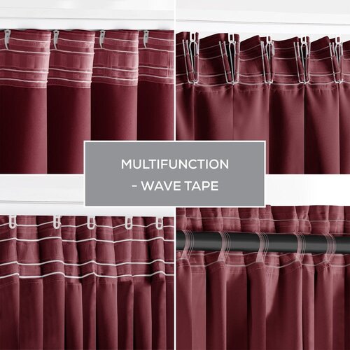 Restilo Bordo zatamnjujuća/termo izolacijska zavjesa 140x270 cm Pleat &amp;ndash; Slike
