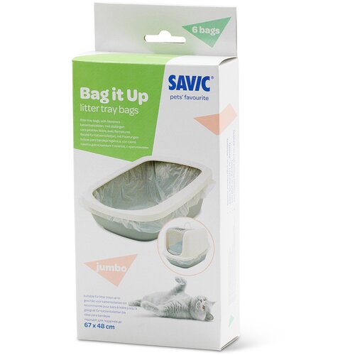 Savic kutija za pijesak Nestor Jumbo Marble - Bag It Up vrećice za kutiju za pijesak, jumbo, 6 komada Slike