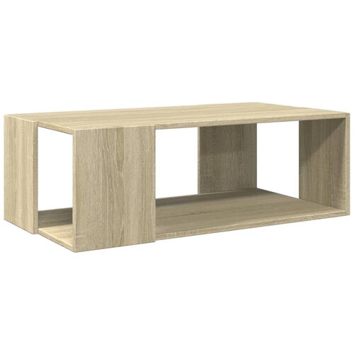 Maison Chic Klubska mizica - kavna mizica - Nizka mizica sonoma hrast 89,5x48x30 cm inženirski les, (21752430) Slike