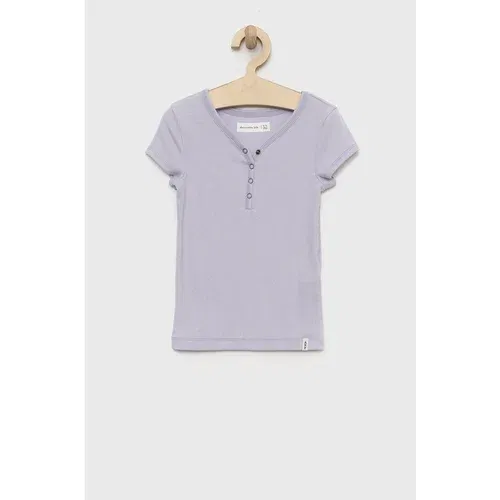 Abercrombie & Fitch Dječja majica kratkih rukava boja: ljubičasta