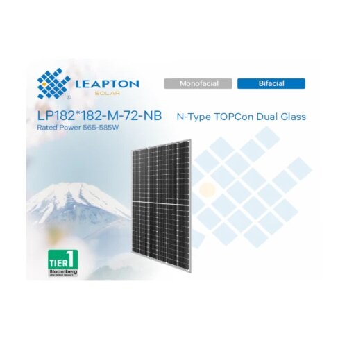 Leapton energy PV modul LEAPTON,580W,BF,N tip,300mm Slike