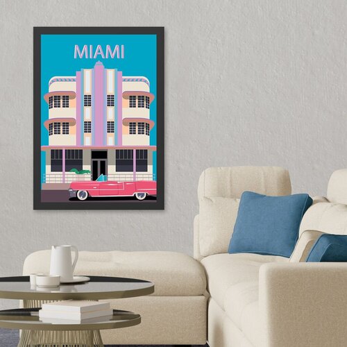 Wallity uramljena slika miami 2, 55x75 cm Cene