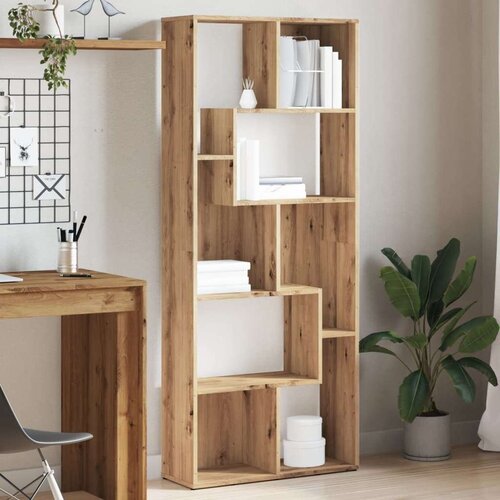 VidaXL Regal za knjige boja hrasta 67 x 24 x 161 cm konstruirano drvo Slike