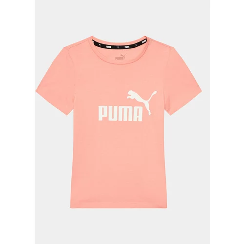 Puma Majica Ess Logo 587029 Oranžna Regular Fit
