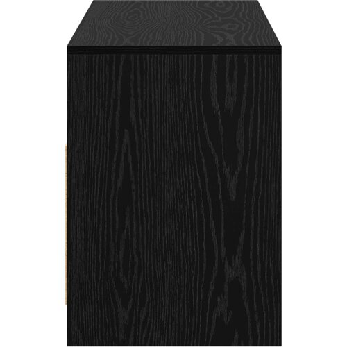  TV komoda 102 x 37,5 x 52,5 cm Crni hrast Konstruirano drvo Slike