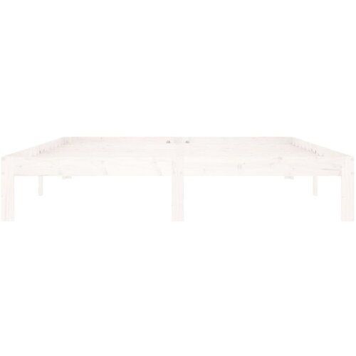  Okvir za krevet od masivne borovine bijeli 160 x 200 cm Slike