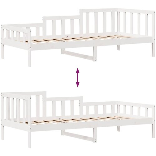  Dnevni krevet s ladicama bez madraca 90x200 cm masivno drvo Slike
