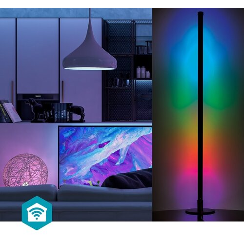 Nedis WIFILD20RGBW- led rgbic podna lampa smartlife LED/10W/230V 2700-6500K+daljinski upravljač Slike
