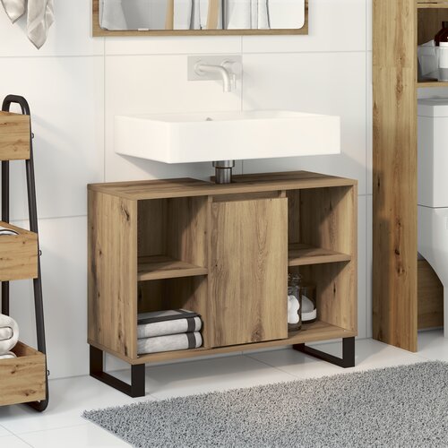 vidaXL Artisan Oak Vanity Artisan Oak Inženirski les Srednja Cene