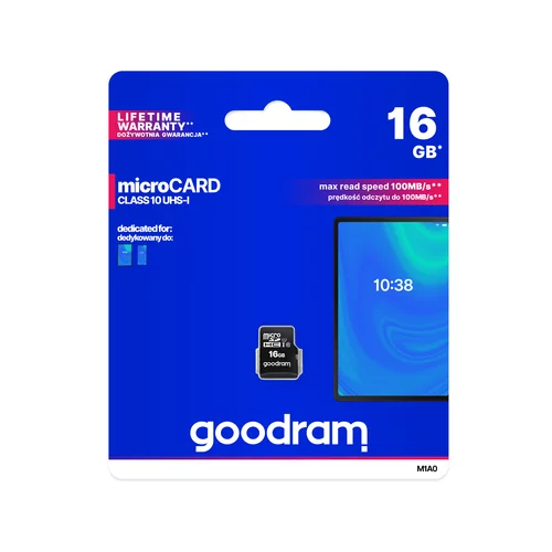 Goodram SPOMINSKA KARTICA 16GB micro SD 100MB/s