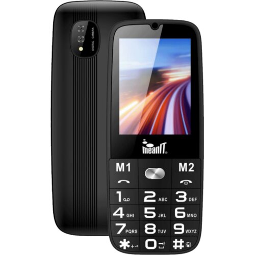 Mean IT Telefon mobilni, SOS tipka, LED svjetiljka &ndash; SENIOR 15, Crni Cijene