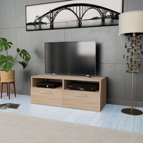The Living Store TV omarica inženirski les 95x35x36 cm hrast - TV Omarica, (21376743) Slike