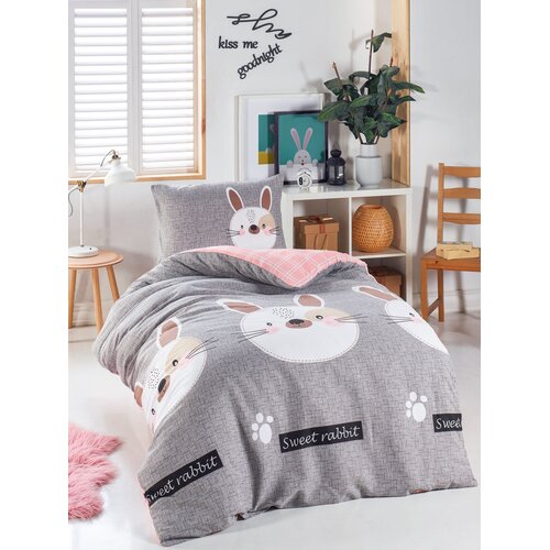 Hanah home Set posteljine za jednu osobu Tavsancik, 140x200cm, siva Cijene