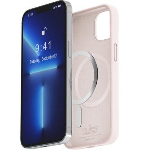  Icon Silikonski ovitek za iPhone 14 Plus, združljiv z MagSafe, Roza, (21153725) Slike