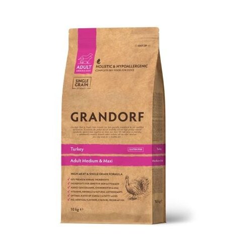 Grandorf Dog Adult Medium & Maxi Breeds - Ćuretina 10kg Cene