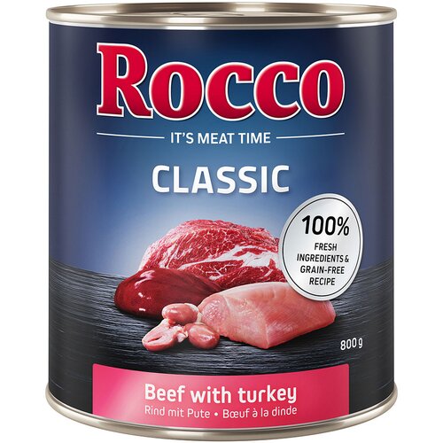 Rocco Varčno pakiranje Classic 24 x 800 g - Govedina s puranom Cene
