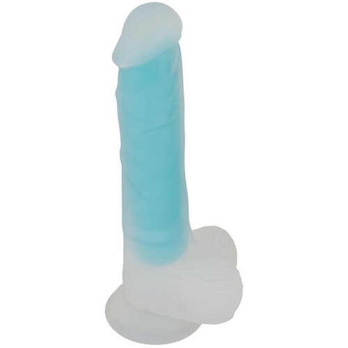 You2Toys Glow in the Dark Silicone Dildo Blue Slike