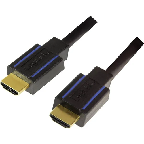 Logilink HDMI Priključni kabel [1x Muški konektor HDMI - 1x Muški konektor HDMI] 1.8 m Crna