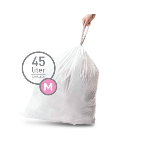simplehuman CW0173 M-típusú egyedi méretezésű szemetes zsák újratöltő csomag (1 x 20 zsák / csomag) Cene