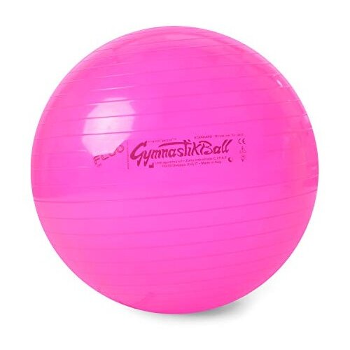 Ledragomma PEZZI GymBall žoga, fluo roza, &scaron;katla, 65 cm Cene