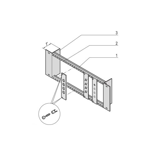 Schroff 20118630 19 inčni nosač modula višebojna 1 St. Cijene