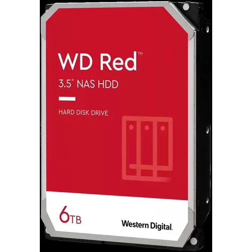 HDD Desktop WD Red 3.5” 6TB 256MB 5400 RPM SATA 6 Gb/s