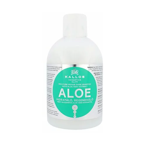 Kallos Cosmetics aloe vera šampon za jačanje i volumen kose 1000 ml oštećena bočica za žene