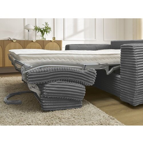 Bobochic Paris Tamno siva sofa za spavanje/sklopiva od samta 220 cm Hugo &amp;ndash; Slike