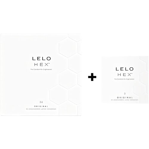 Lelo Hex Original - luksuzno pakiranje kondomov (36+3ks) Cene