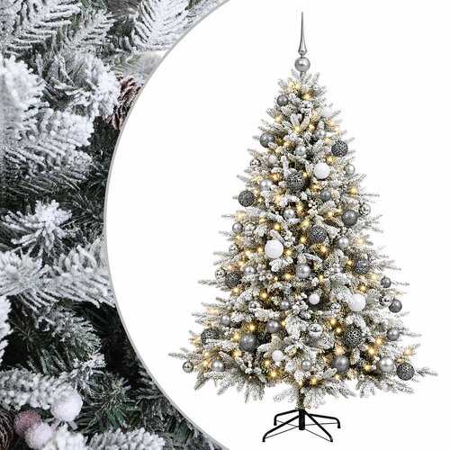  Umjetno božićno drvce s kuglicom 210 cm 300 LED lampica Slike