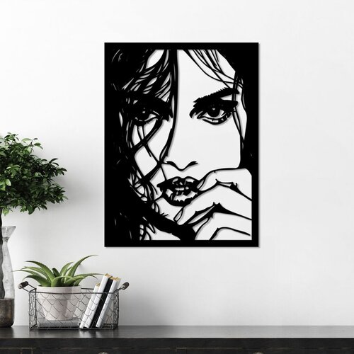 Wallity zidna dekoracija mirabella, 56 x 42 cm, crna Cene