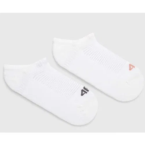 4f Čarape 2-pack za žene, boja: bijela