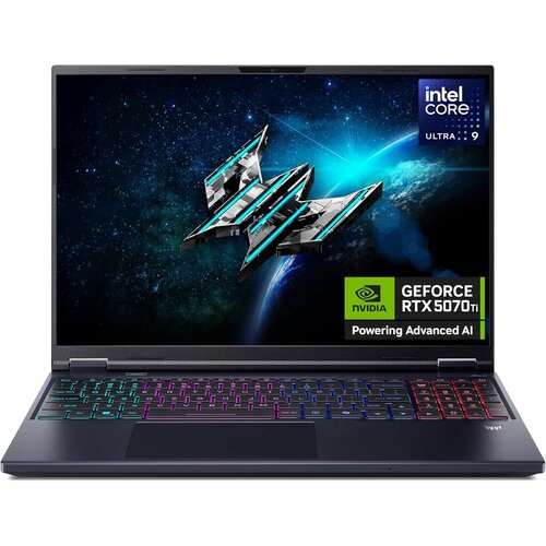 Acer Gaming laptop Predator Helios Neo 16 AI PHN16-73-985Q, Intel Core Ultra 9 275HX, 16" 240Hz, RTX 5070 Ti, 32GB, 1TB + 1TB PCIe NVMe SSD, Crni Cene