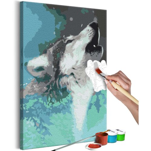  Slika za samostalno slikanje - Howling Wolf 40x60 Slike
