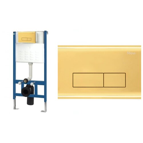 REA Bath REA okvirni ugradbeni set za Wc &amp;scaron;koljke s gumbom H Gold Slike