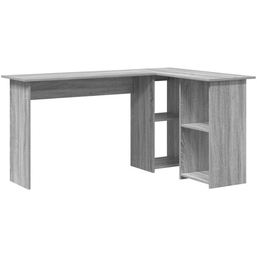 VidaXL Sivi računalni stol Sivi Sonoma MDF Srednji Pohrana Stol Slike