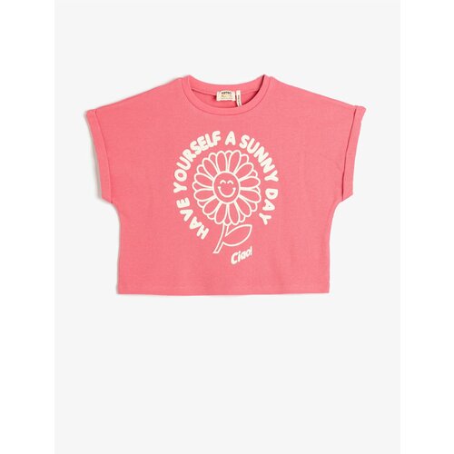 Koton T-Shirt - Pink - Oversize Slike