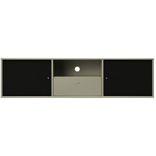Hammel Furniture Kaki zelena/crna TV komoda 161x42x45 cm Mistral &amp;ndash; Slike