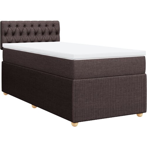 Maison Chic Box spring postelja - Vzmetna postelja z vzmetnico temno rjav 90x190 cm blago SL22888, (21892088) Slike