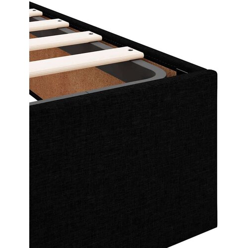 vidaXL Otomanski okvir kreveta bez madraca crni 140x190 cm baršunasti Cene