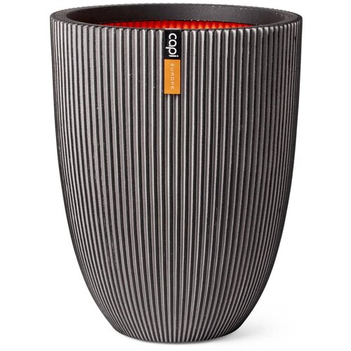 Capi Vaza elegant Groove 34x46 cm antracitna, (20981042) Cene